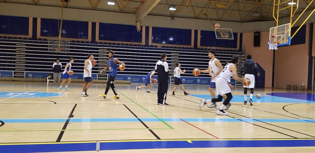 Un momento de un entreno.