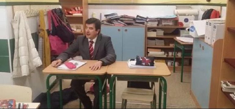 Fernando Giner en el Colegio Fernando de los Ríos