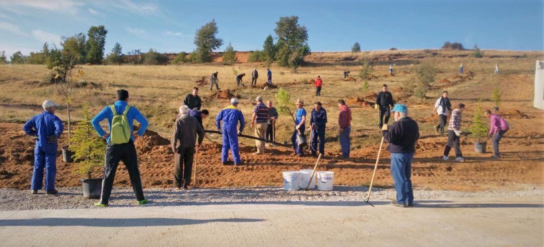 Imagen de archivo de de trabajos del programa A Huebra en Acera de la Vega