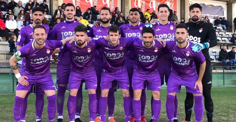 Alineación del Real Jaén en el partido frente al Atlético Malagueño.