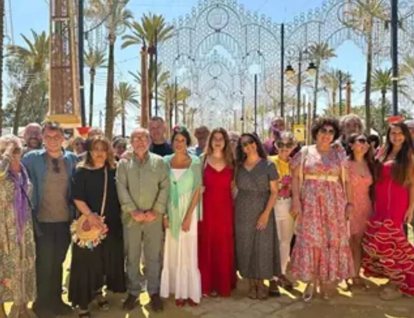 Monedero, apoyando al candidato de Jerez en la Feria