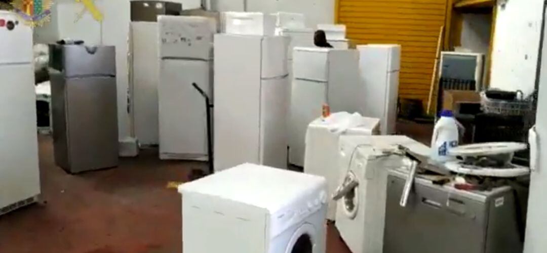 Interior de la nave supuestamente abandonada