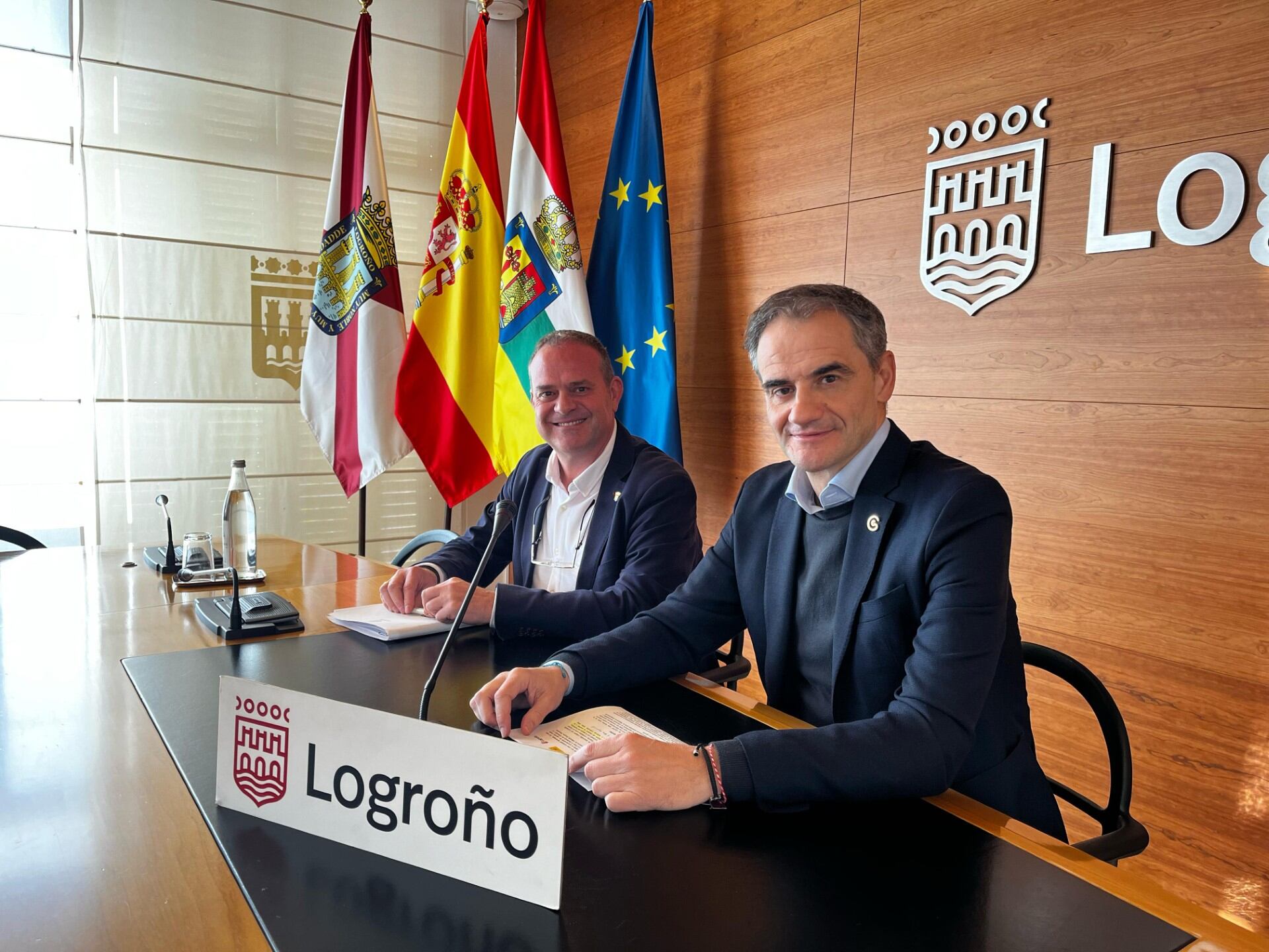 Francisco Iglesias y Miguel Sainz, concejales de Logroño