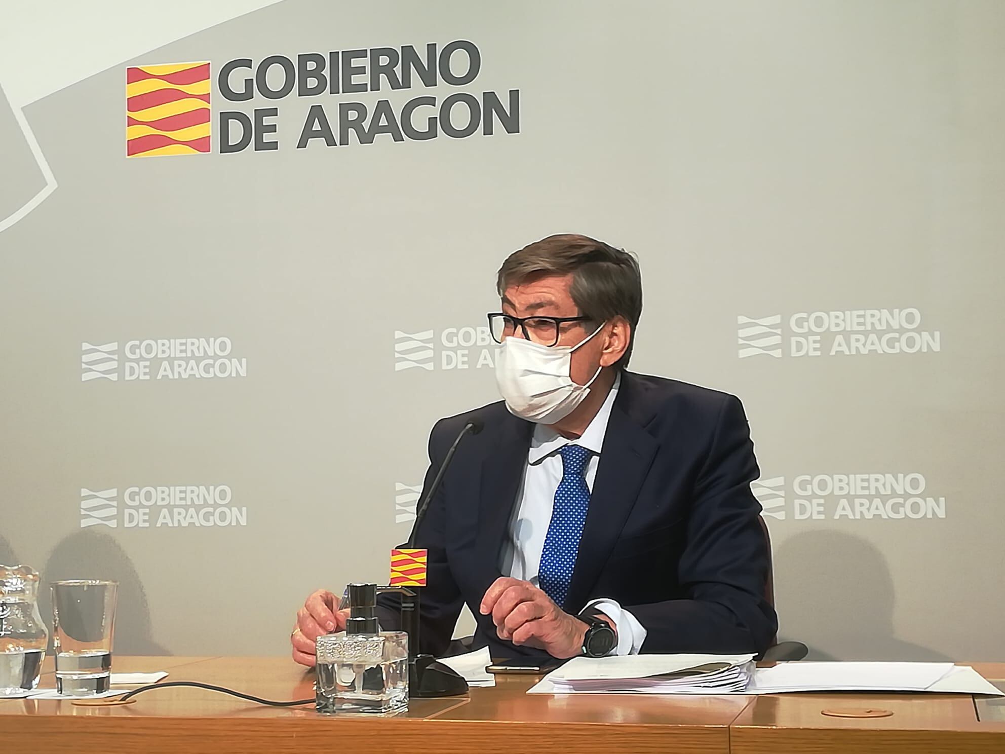 El consejero de Industria del Gobierno de Aragón, Arturo Aliaga