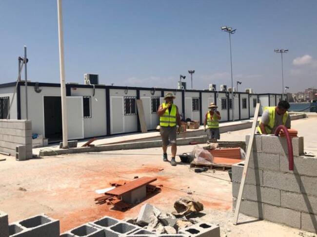 Los obreros están concluyendo las obras del CATE de Málaga