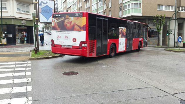 Un autobús afectado por los cambios