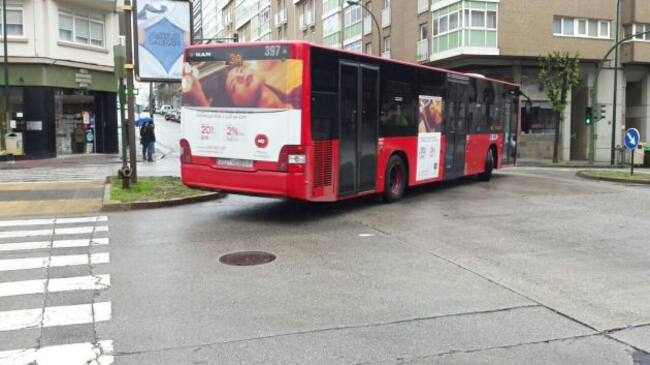 Un autobús afectado por los cambios