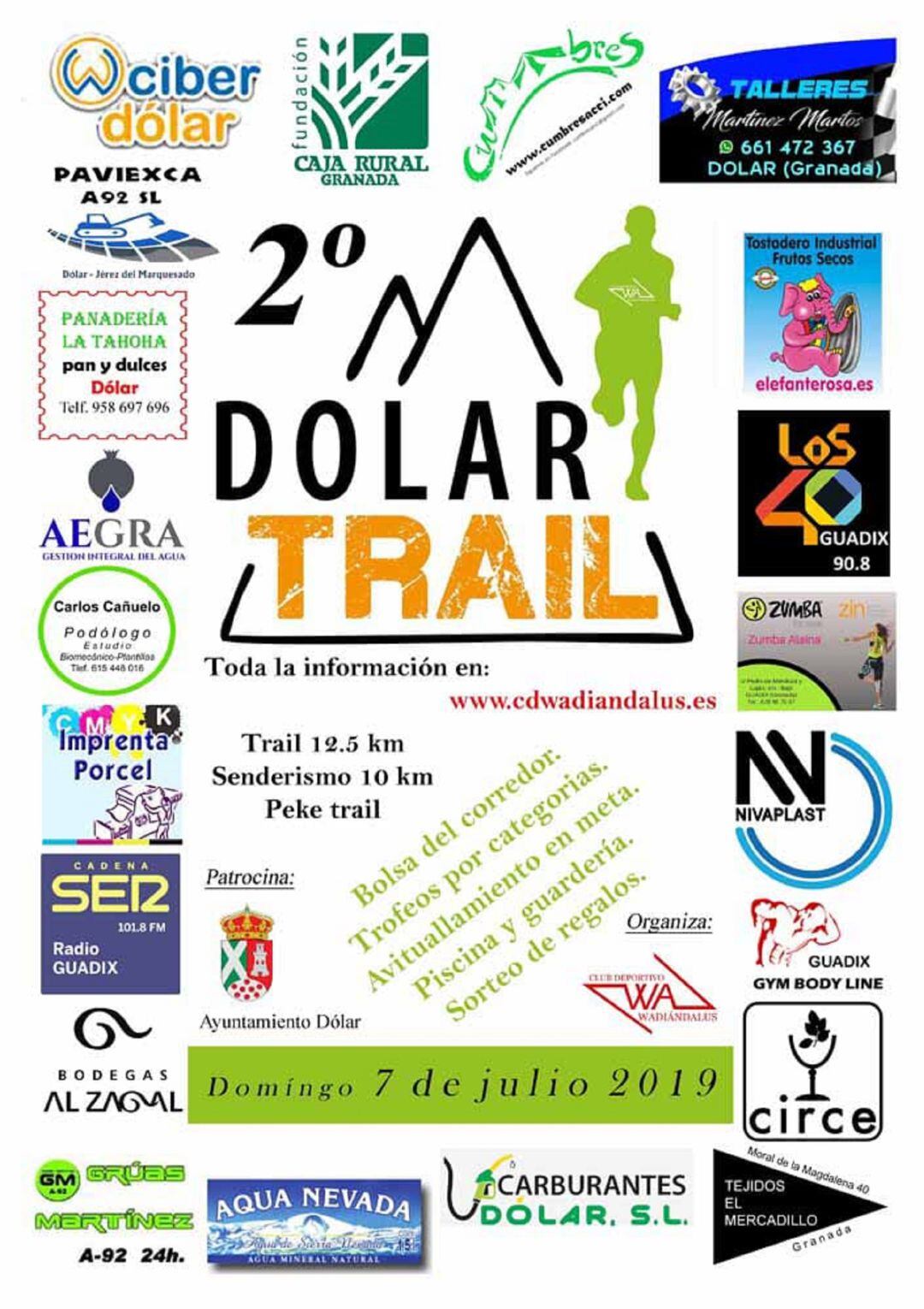 Cartel del segundo Dólar trail.