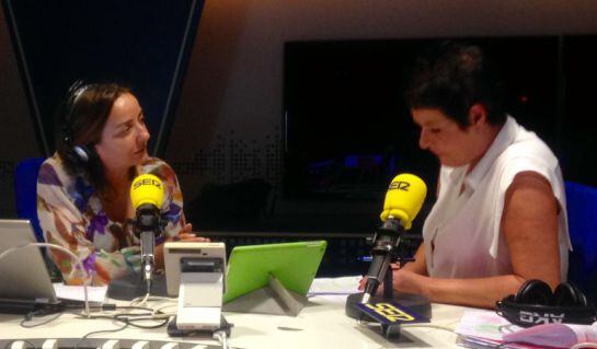 Pepa Bueno junto a Francesca Friz-Prguda, durante la entrevista