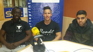 De izquierda a derecha, Jordan Bioco, Sergio Ordóñez y Nordin El Yemlahi