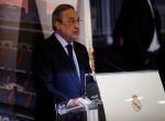 Soccer Football - Real Madrid present new coach Julen Lopetegui - Santiago Bernabeu, Madrid, Spain - June 14, 2018 Real Madrid president Florentino Perez during the presentation REUTERS/Juan Medina