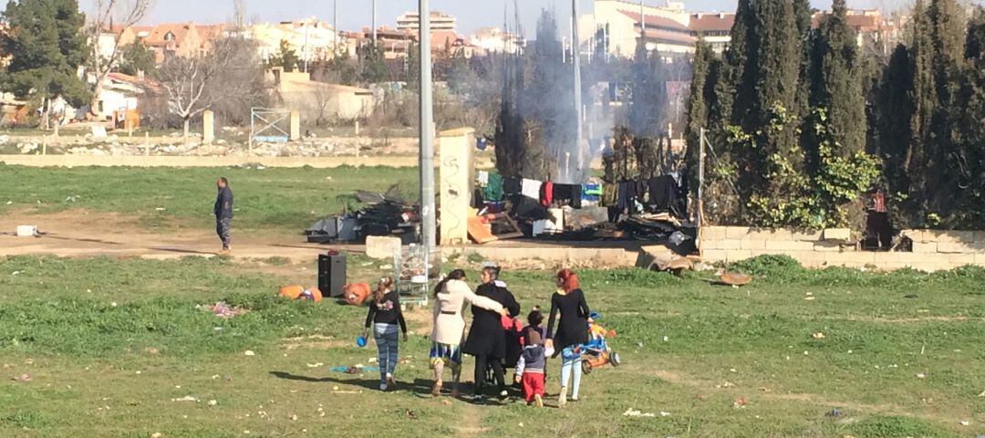 Imagen de archivo del asentamiento quemado en Albacete