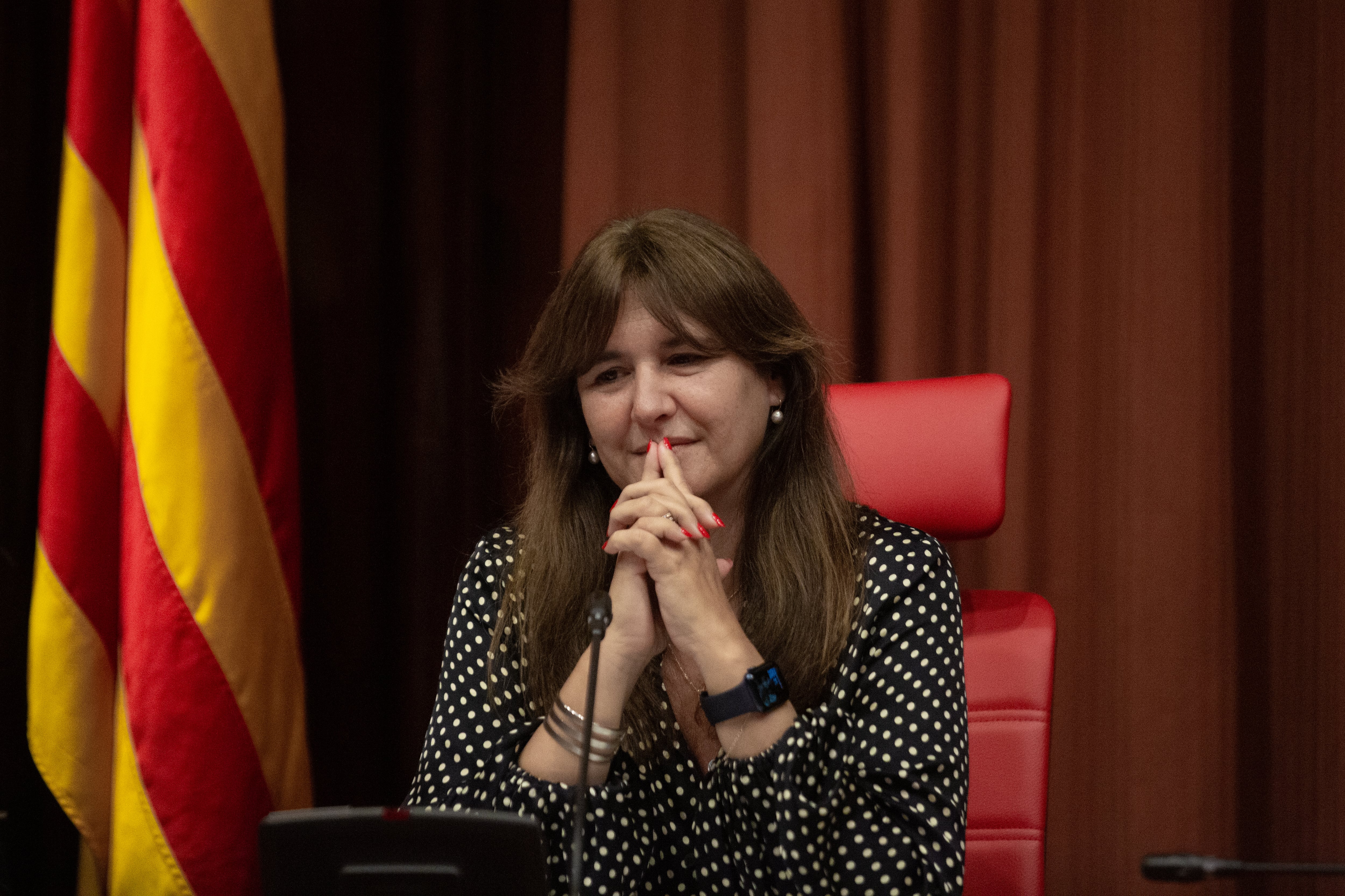 Laura Borràs, presidenta del Parlamento de Cataluña desde 2021.