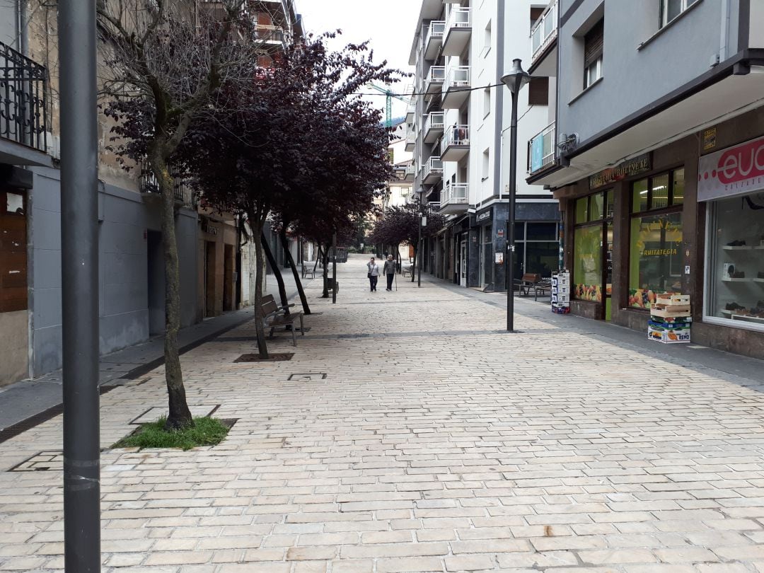 Imagen de la céntrica calle Zubiaurre de Ermua