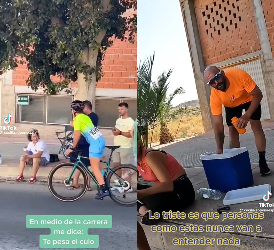 &quot;¡Te pesa el culo!&quot;: una ciclista recibe este comentario y su respuesta arranca la ovación de todos los presentes.