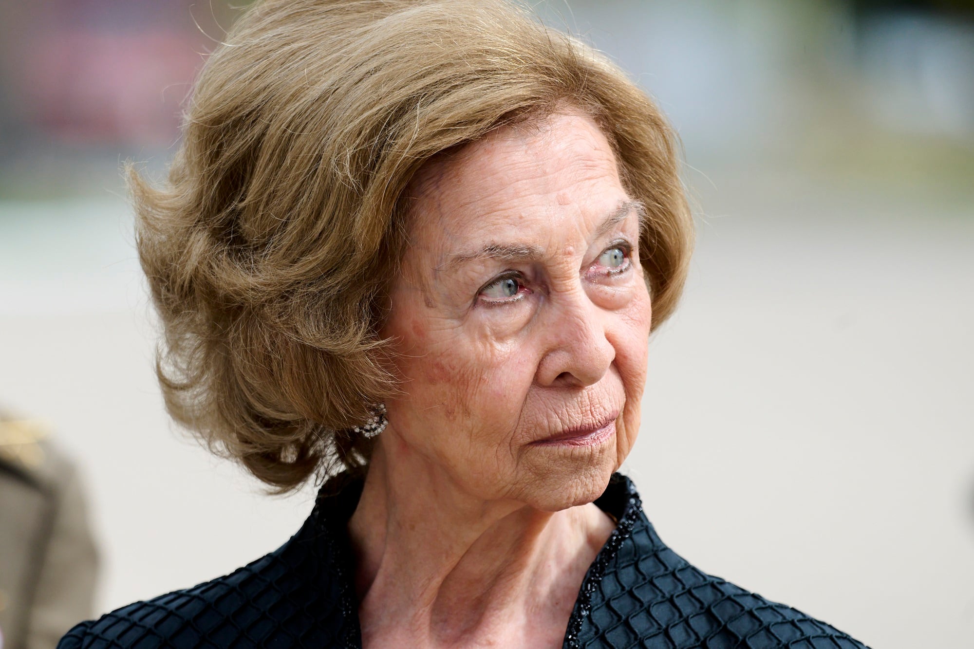 Reina Doña Sofía durante la conmemoración del 19 aniversario de la creación de la UME en Torrejón de Ardoz.