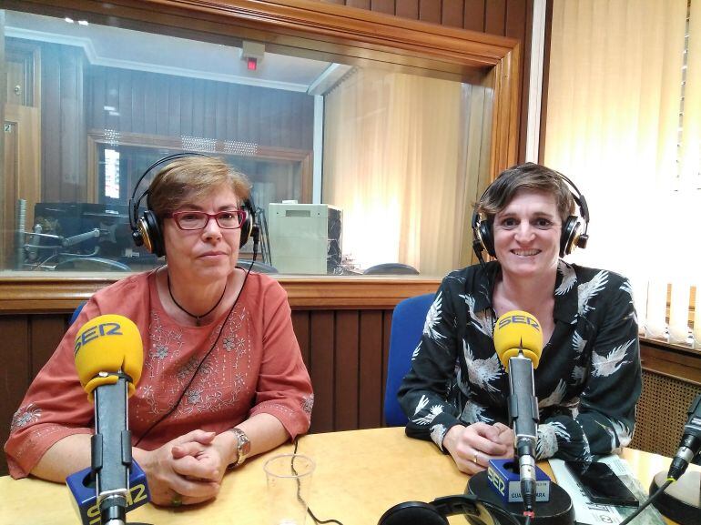 Susana Tundidor (izquierda) y Susana Martínez, en los estudios de SER Guadalajara.