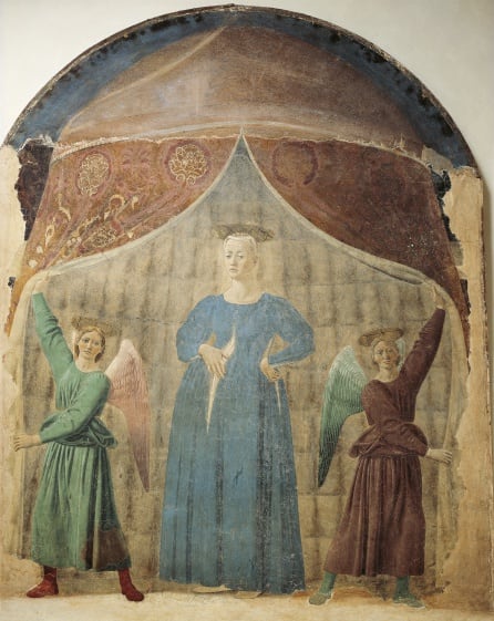 La Madonna del Parto (1450/65), Piero della Francesca, Museo de la Madonna del Parto, Monterchi.