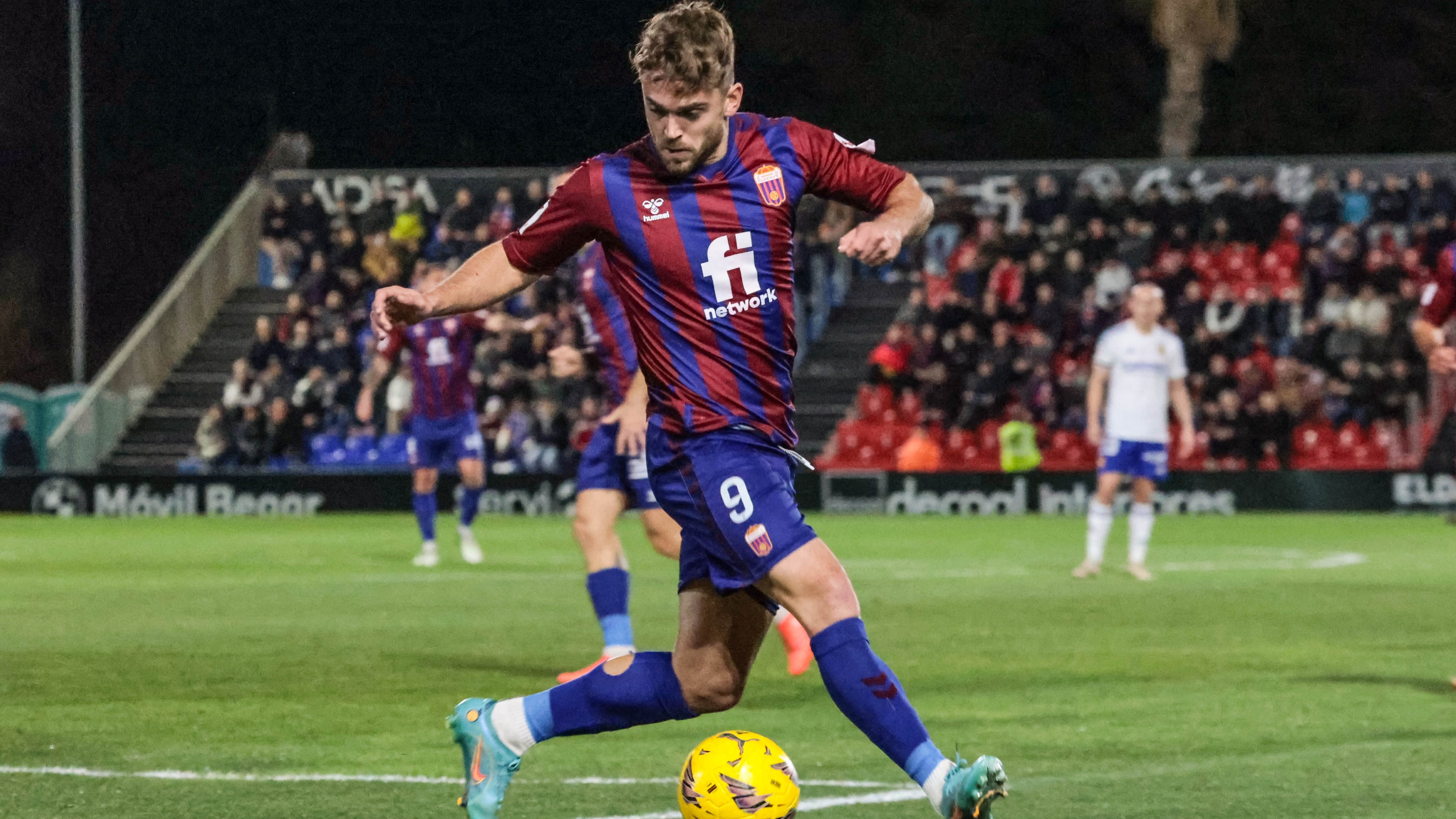 Mario Soberón, en el Eldense-Real Zaragoza de la temporada pasada