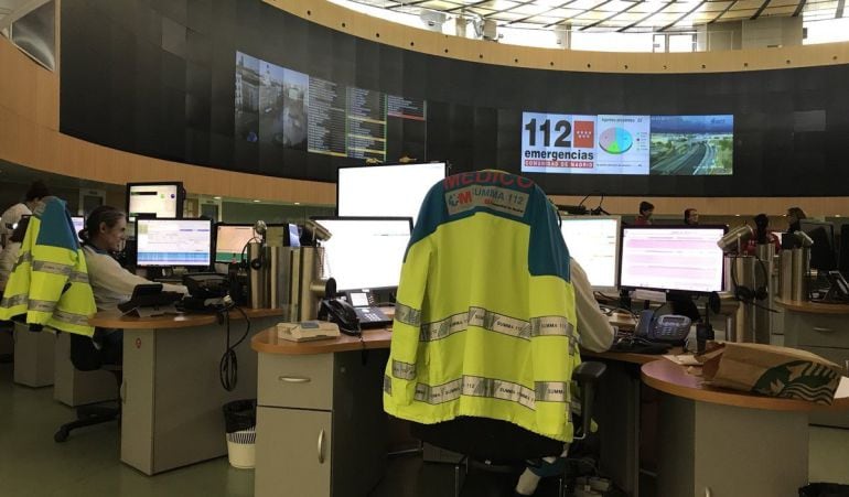 Centro de gestión de llamadas del 112 Comunidad de Madrid a donde llamó la menor de Colmenar Viejo.