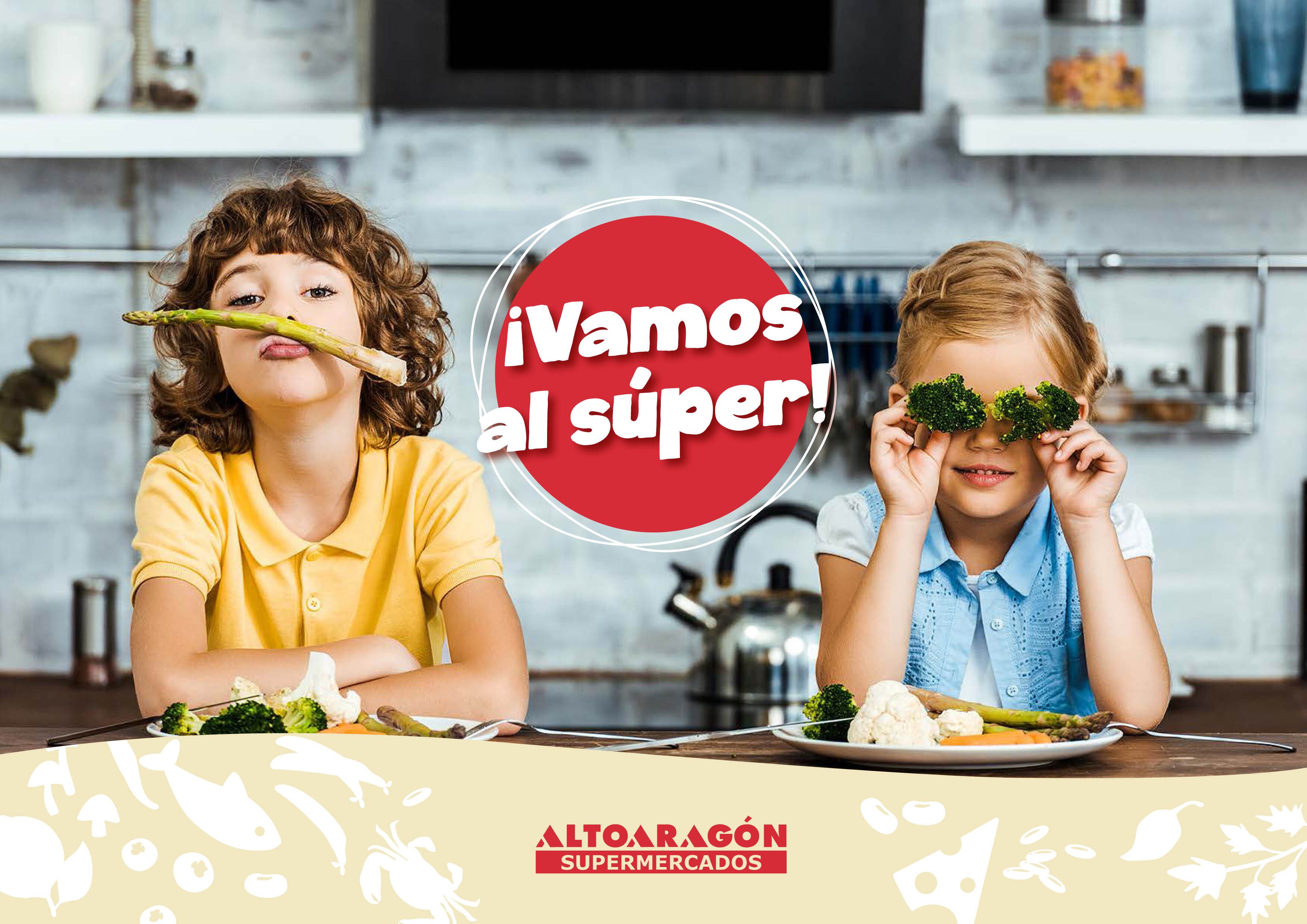 Cartel de la campaña "Vamos al Súper" de Supermercados Altoaragón