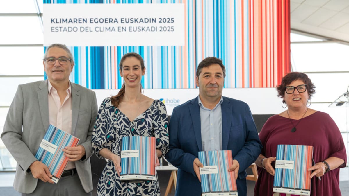 El Gobierno Vasco presenta el primer estudio sobre la evolución del clima en Euskadi