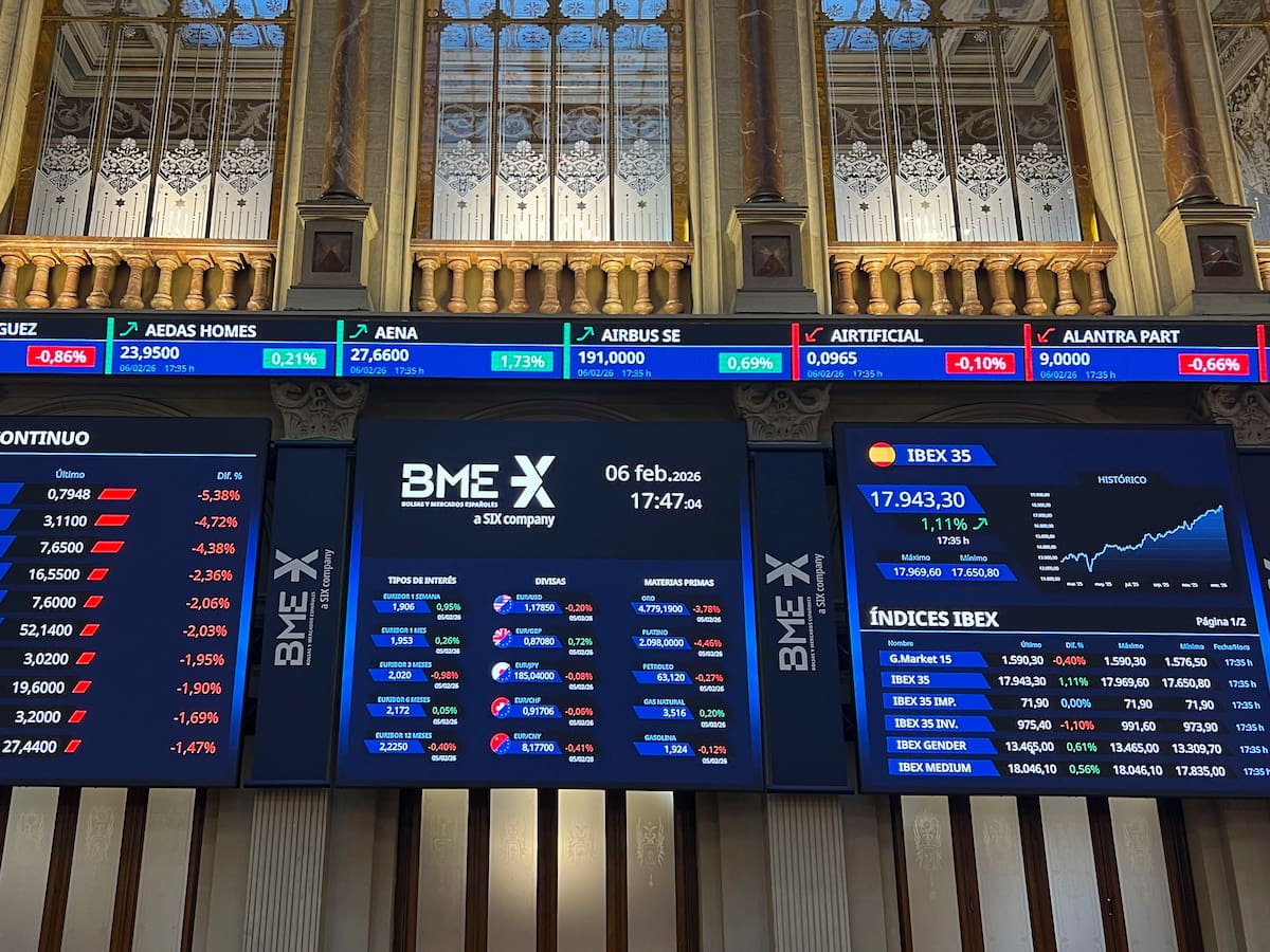 La Bolsa española alcanza un nuevo récord al cierre y supera los 18.000 puntos