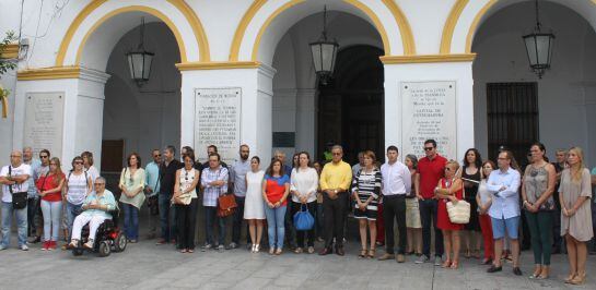 Concentración en el Ayuntamiento contra la violencia machista.