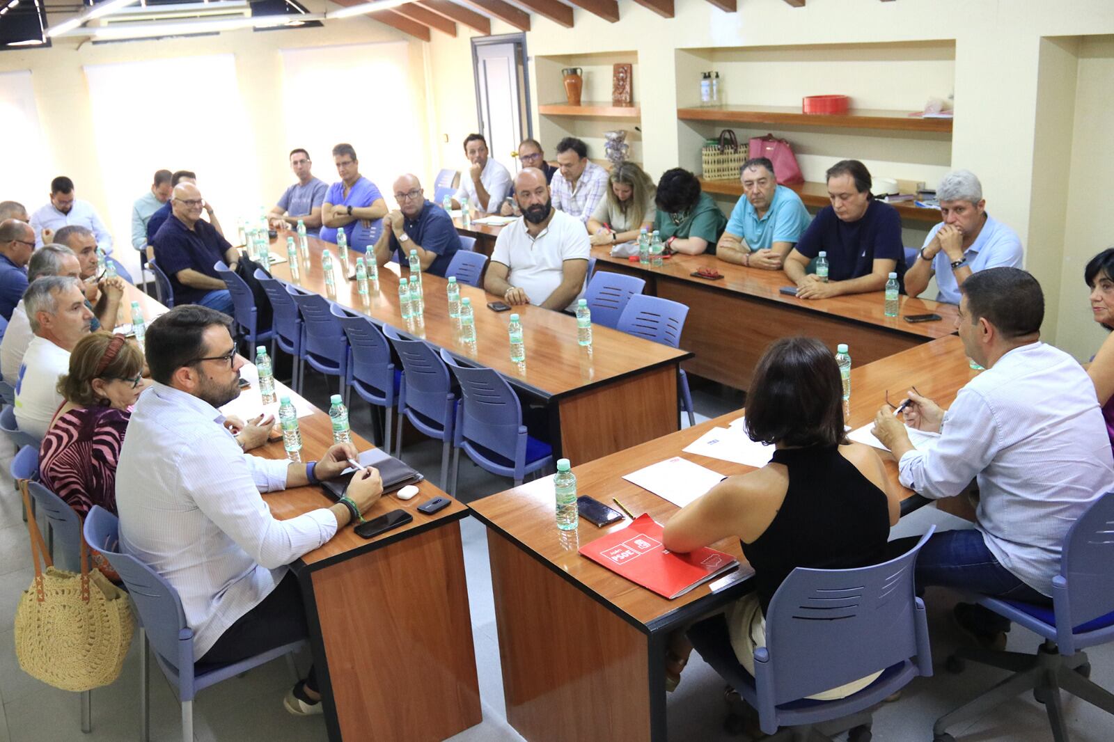 Ejecutiva provincial de septiembre en la sede del PSOE de Jaén.