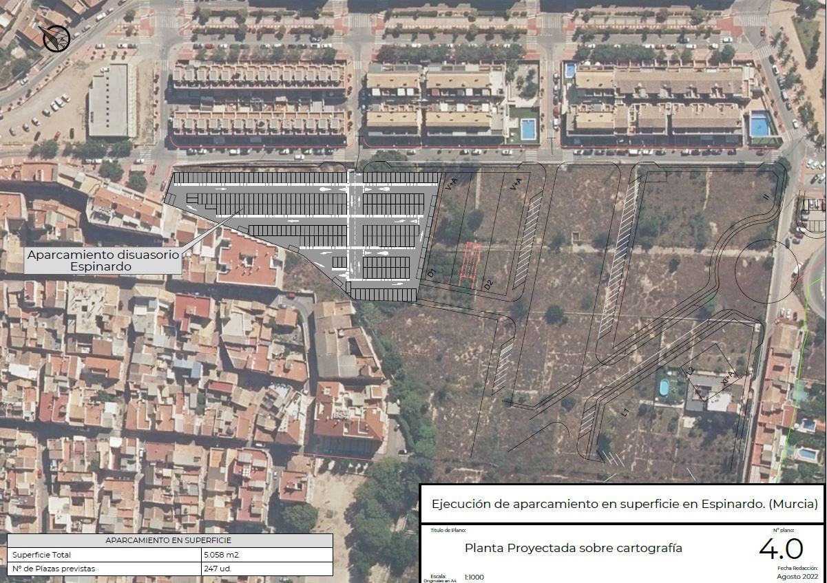 Nuevo aparcamiento disuasorio en Espinardo
