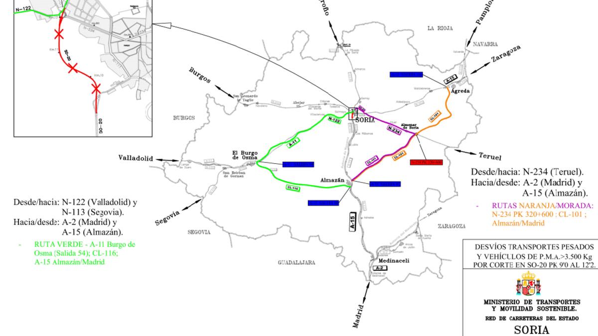 Miguel Latorre, subdelegado del Gobierno en Soria, sobre las obras del viaducto de la variante de Los Royales en Soria