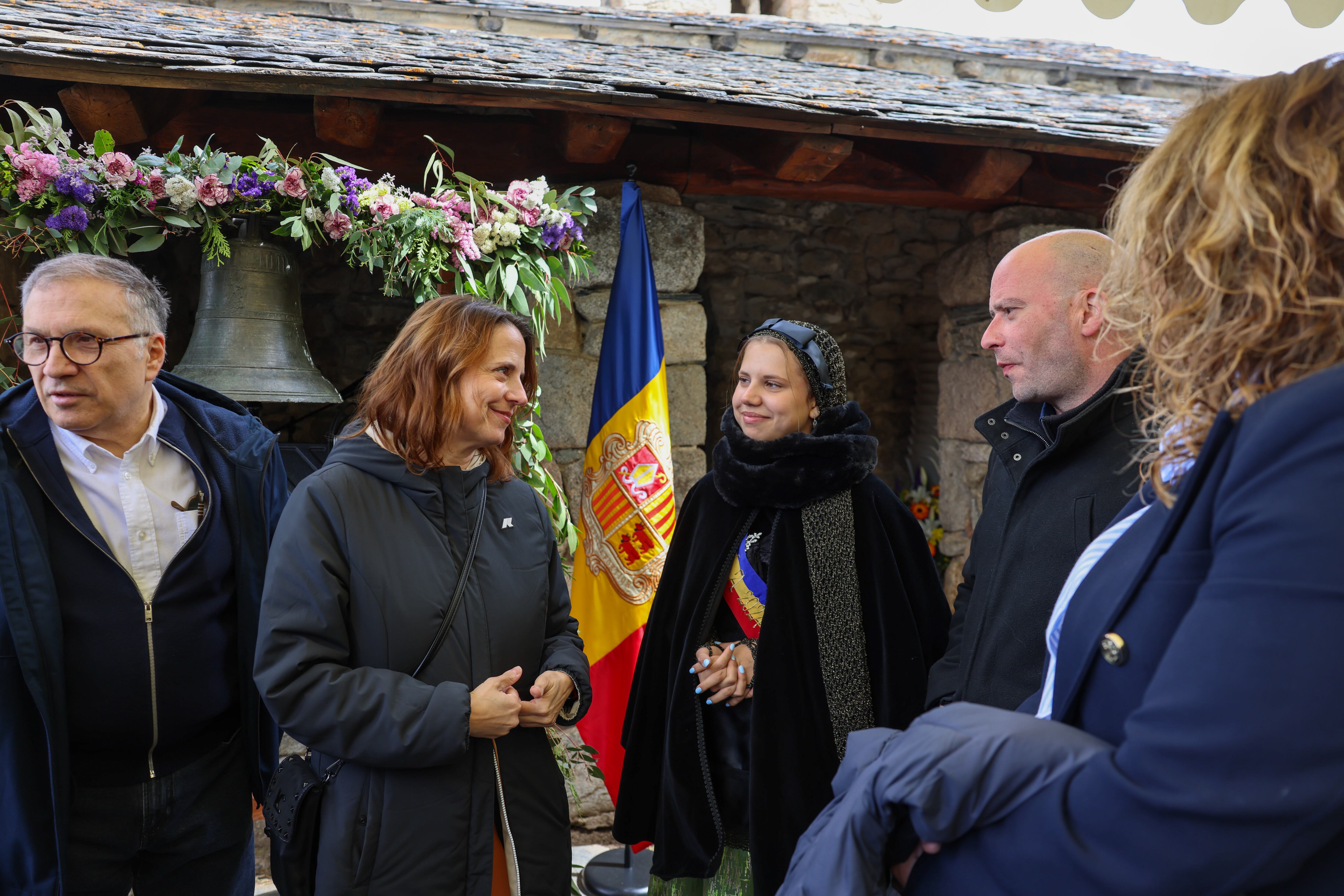 La cònsol major d&#039;Escaldes-Engordany, Rosa Gili, durant la celebració de Sant Miquel d&#039;Engolasters