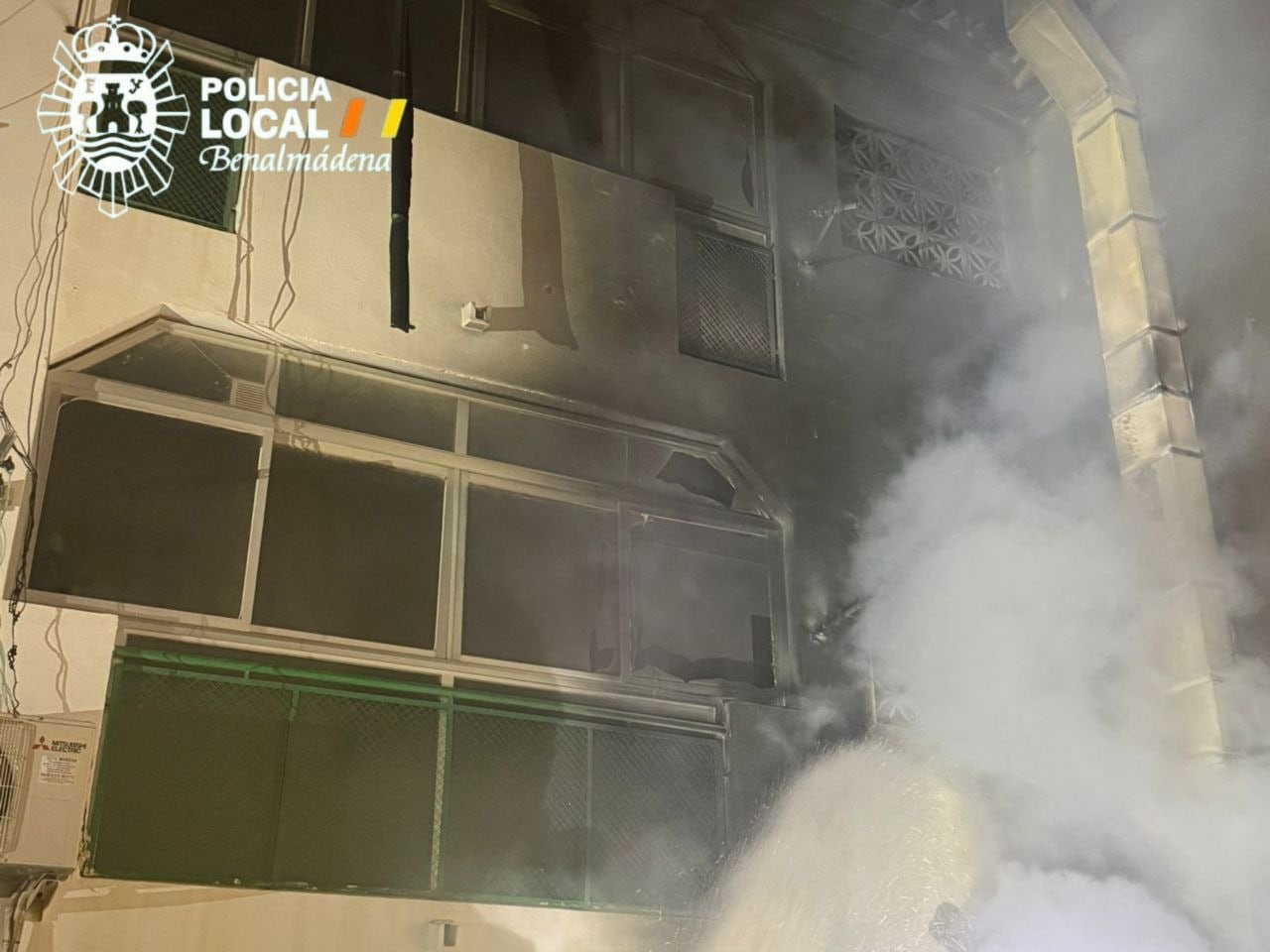 Momento del incendio