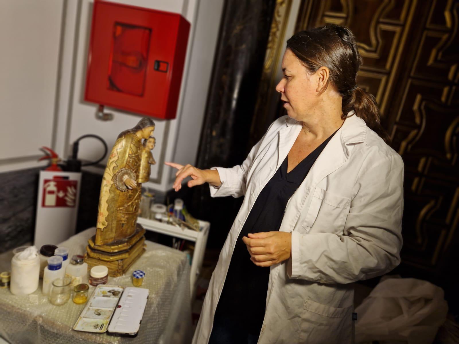 Restauración de la Virgen de los Desamparados de la Casa Forestal de El Saler