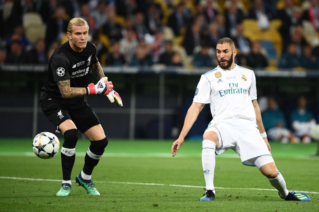 Karius durante la final de la Champions en Kiev 