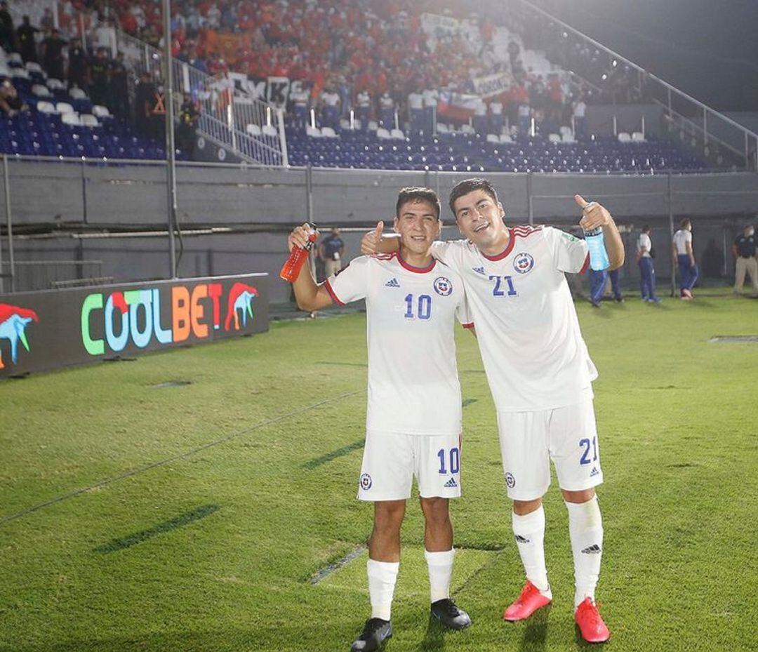 Tomás Alarcón con la camiseta de su selección en uno de los partidos del actual parón de selecciones