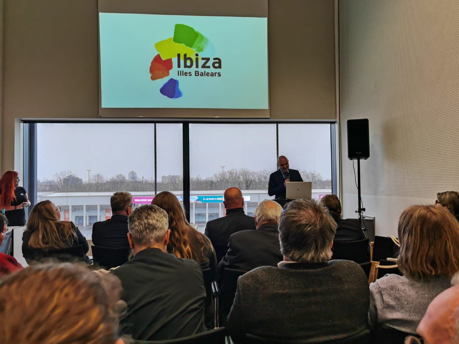 El presidente del Consell de Ibiza en una de las presentaciones realizadas en la ITB