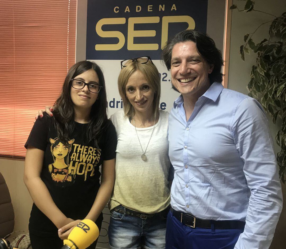 Paula, Pilar Ruiz y Lorenzo Pérez