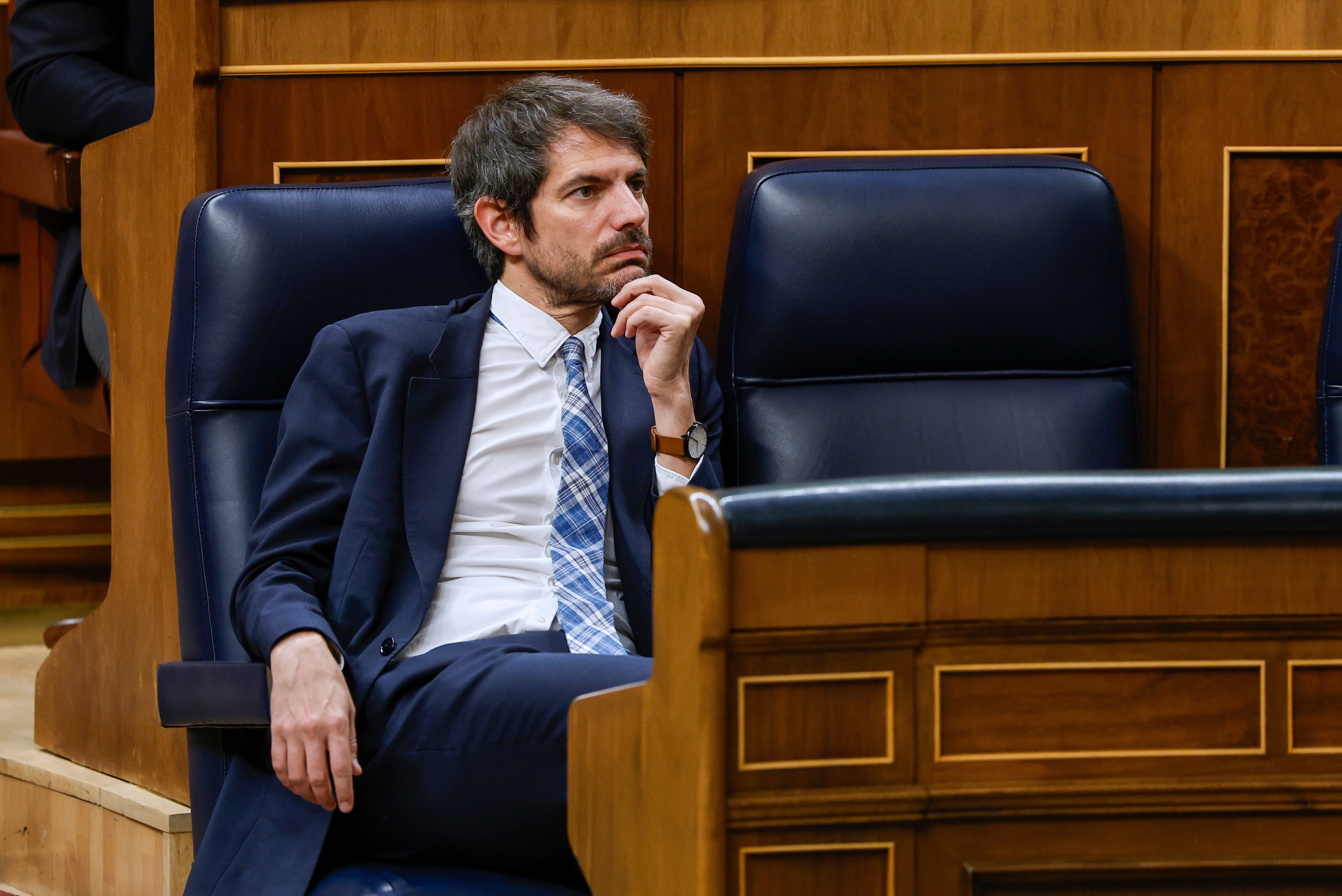 El ministro de Cultura, Ernest Urtasunm en el Congreso de los Diputados