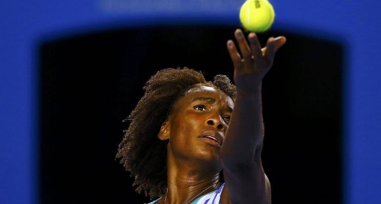 Venus, durante su victoria frente a Radwanska