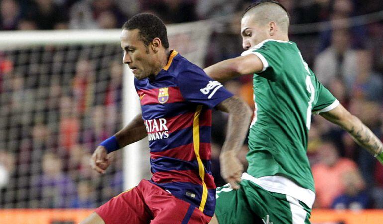Neymar durant el partit contra l'Eibar