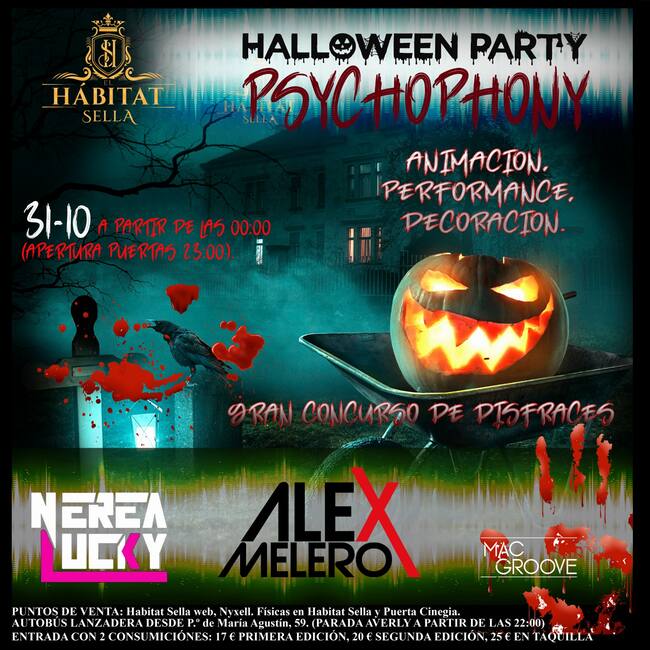 La mejor música en la fiesta dedicada al día de los muertos en Habitat Sella.