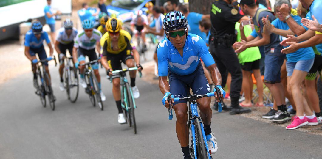 Nairo Quintana, durante la séptima etapa de La Vuelta a España