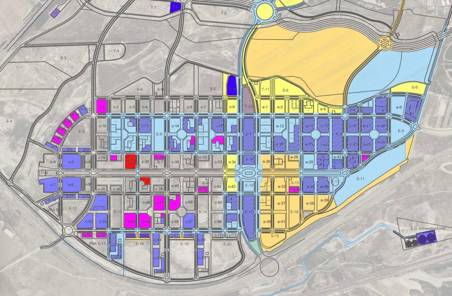 Mapa del barrio de Arcosur