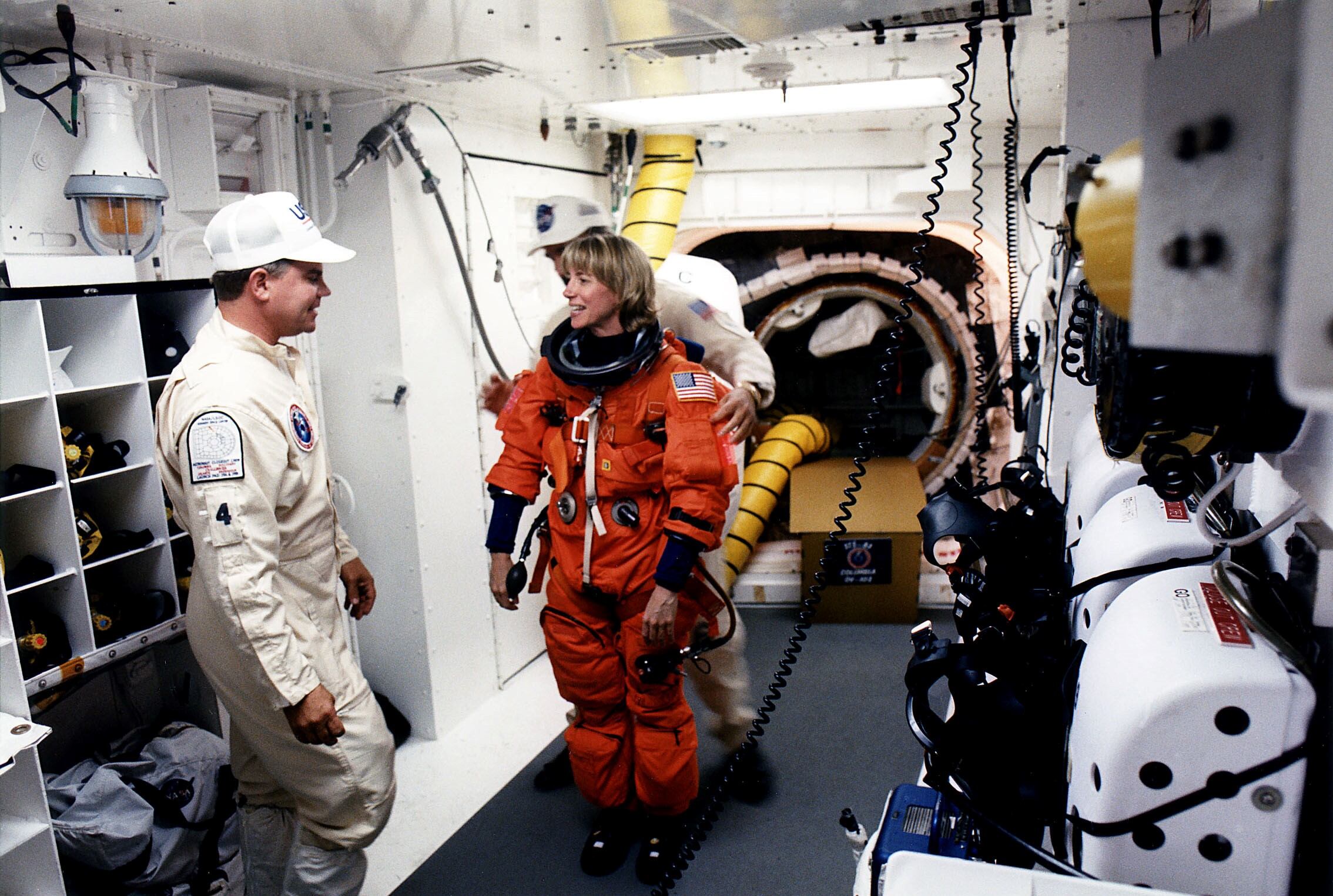 Una de las recreaciones en la estación espacial