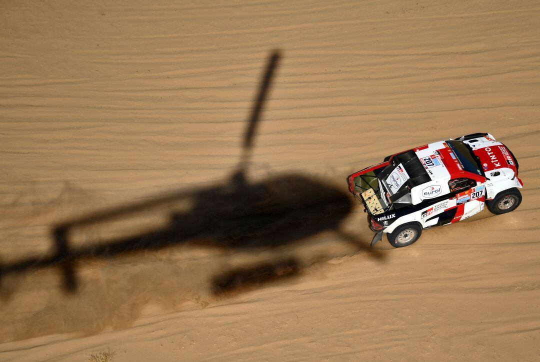 El conductor de Toyota Giniel De Villiers, en Arabia Saudí