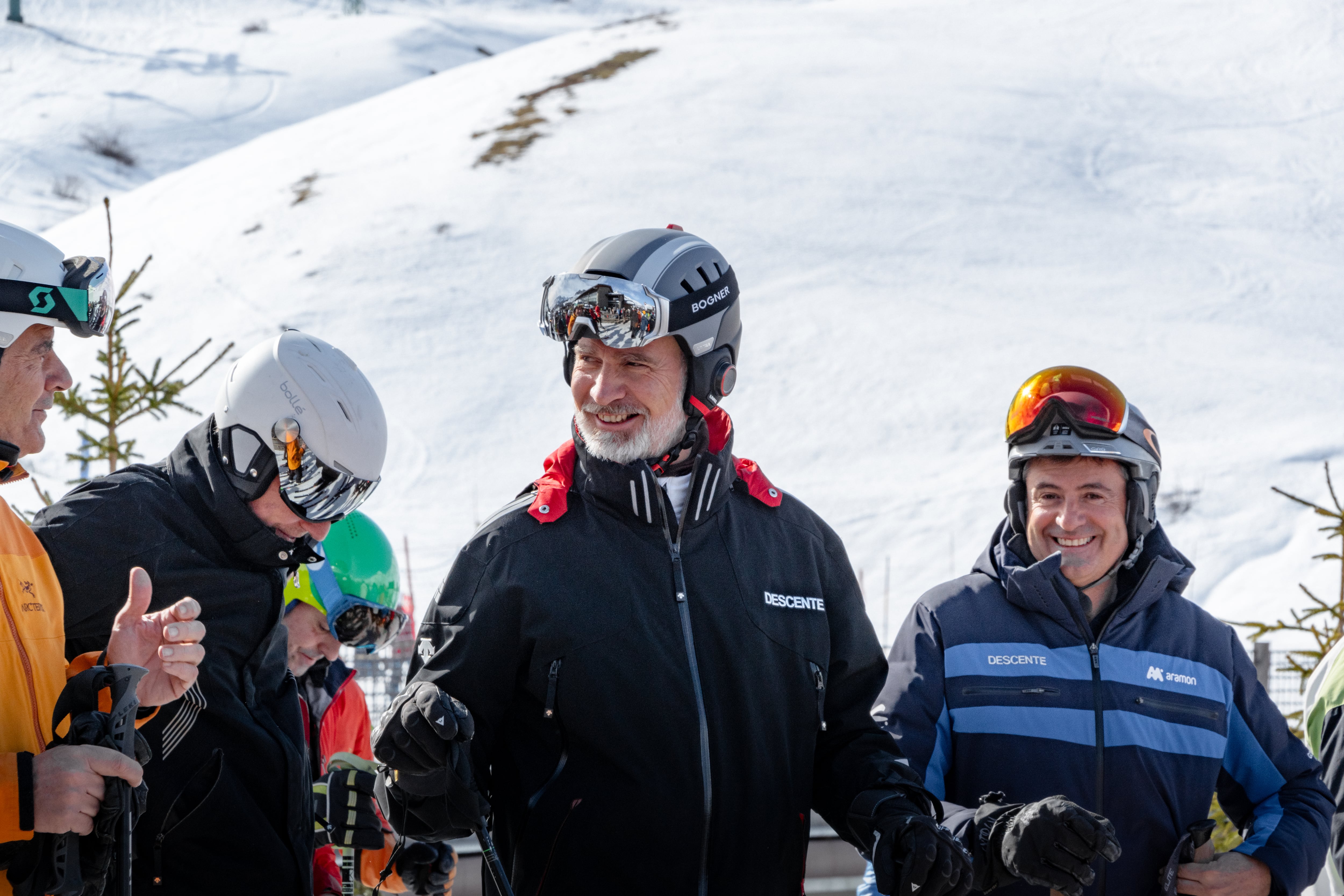 El rey Felipe IV esquía en Aramón Formigal-Panticosa