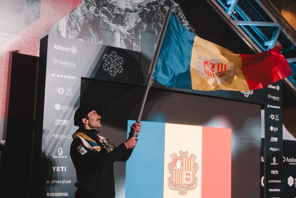 Joan Aracil durant la inauguracio dels Mundials