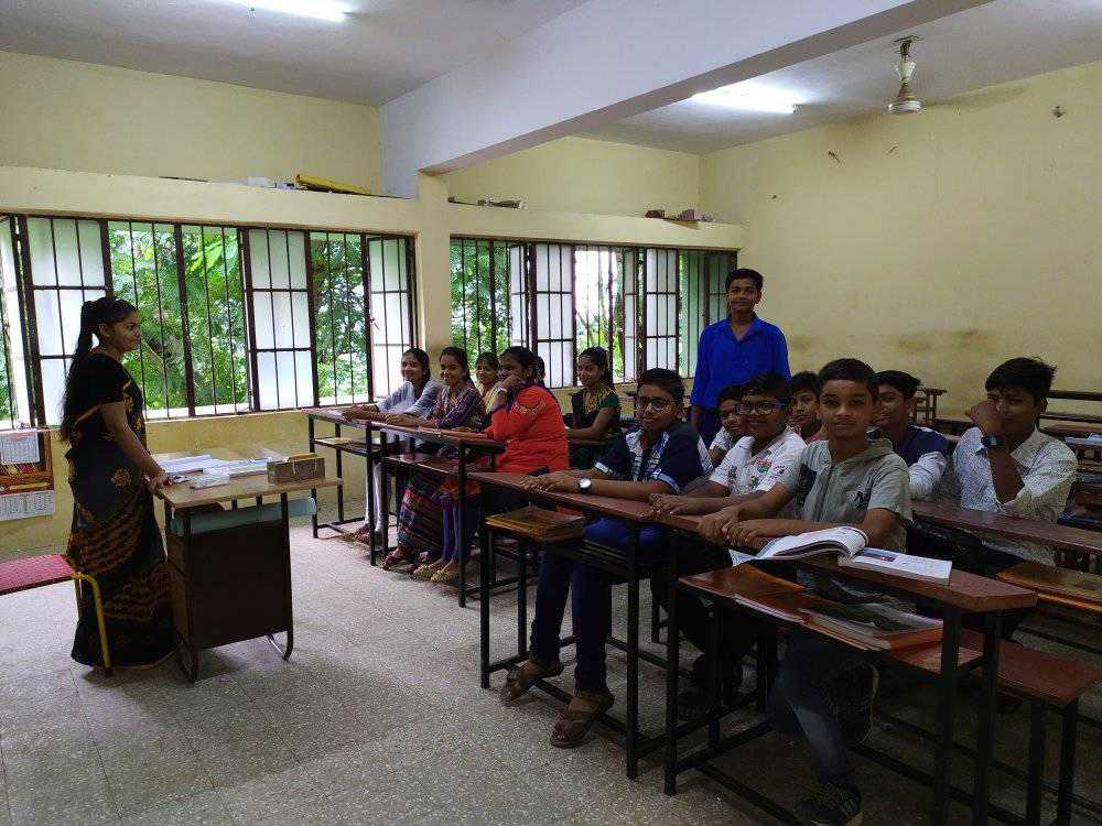 Imagen remitida por la Hermandad de Los Estudiantes de una escuela en la India