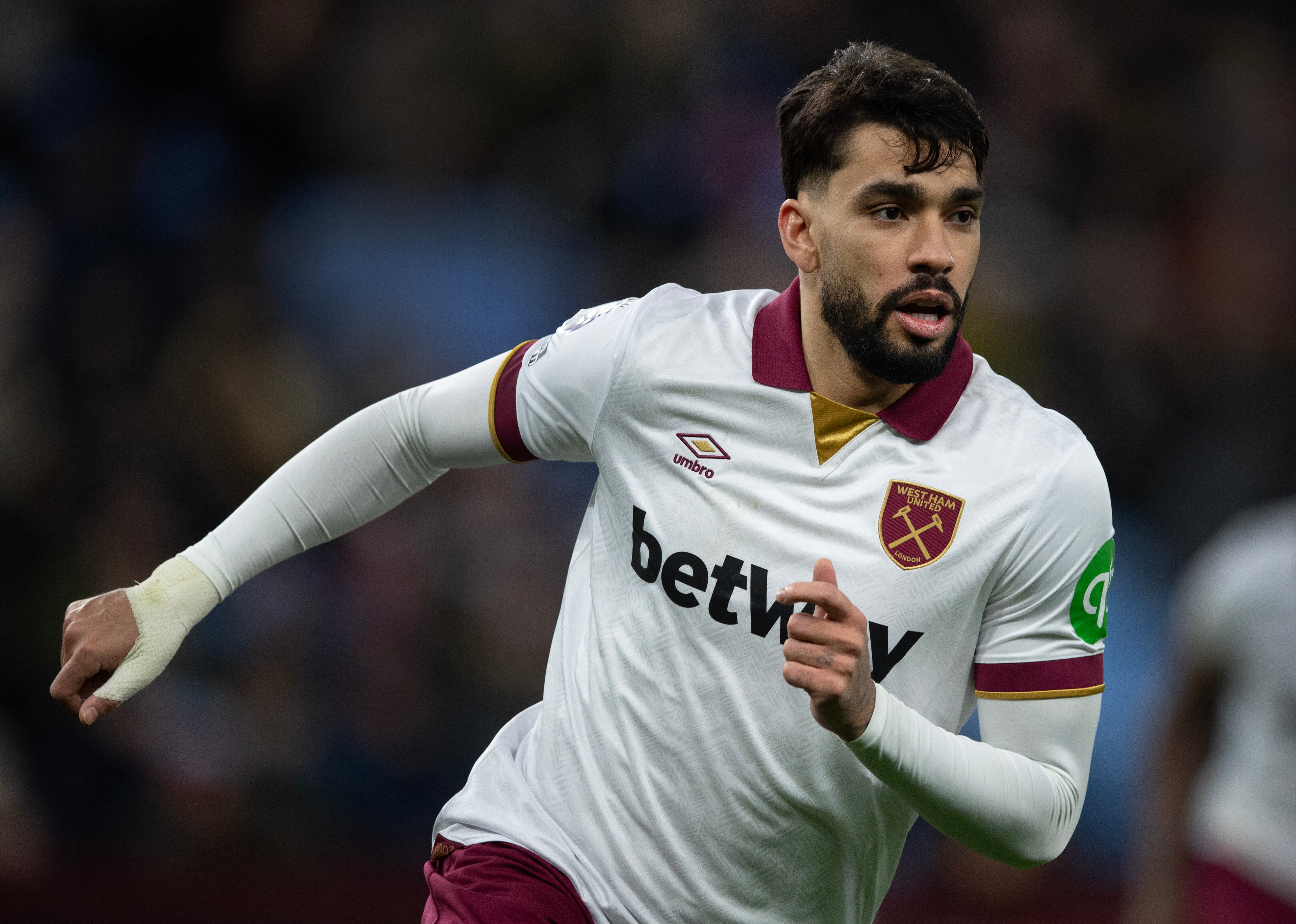 Lucas Paquetá, durante un partido con el West Ham United